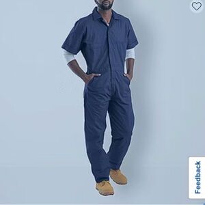 Berne Heritage Mens Big and Tall Short Sleeve Workwear Coverall Size 2XL